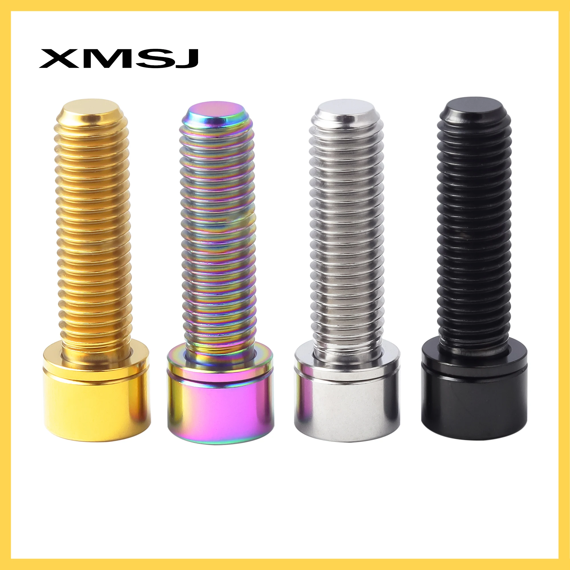 XMSJ Titanium Stem Clamp Bolt Screw M7/M8x20 25mm For Brompton Folding Bike Stem Clamp Handlebar Bicycle Screw Fastener view 3