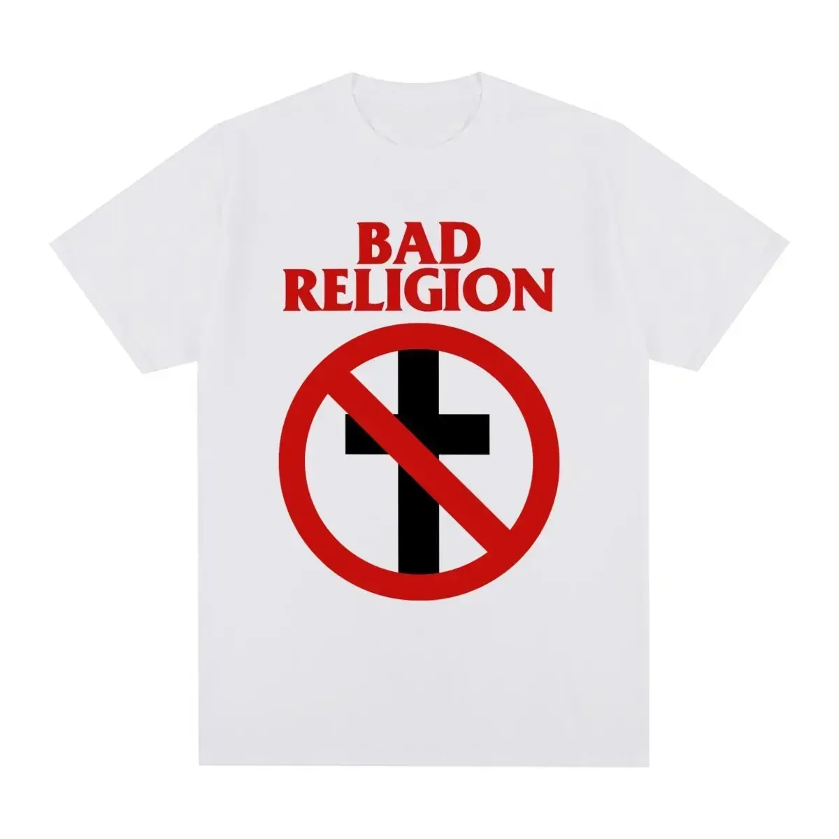 

bad religion Vintage T-shirt Summer Casual Homme Streetwear Cotton Punk Rock American Men T shirt New Tee Tshirt mens Tops