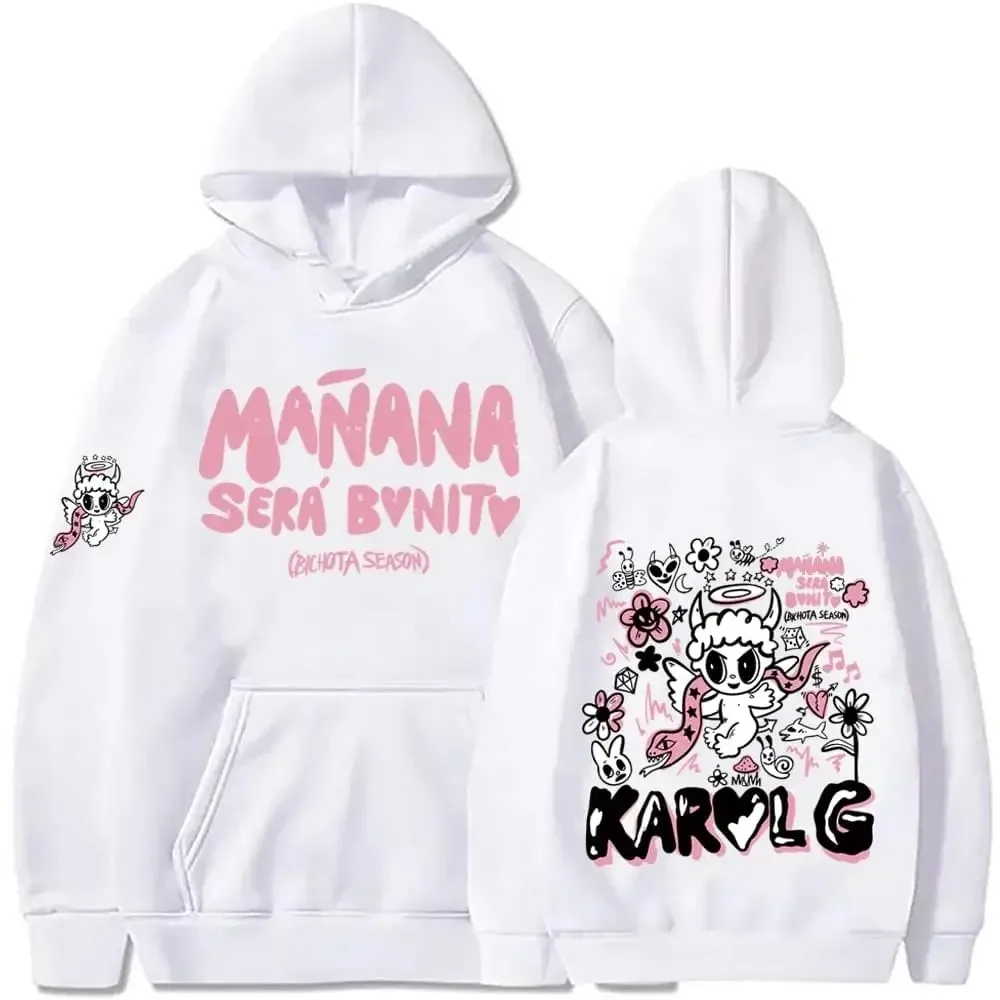 Karol G Manana Sera Bonito Hoodie Karol G Graphic Sweatshirts Tomorrow Will Be Nice Hoodies Men\'s Women\'s Oversized Streetwear