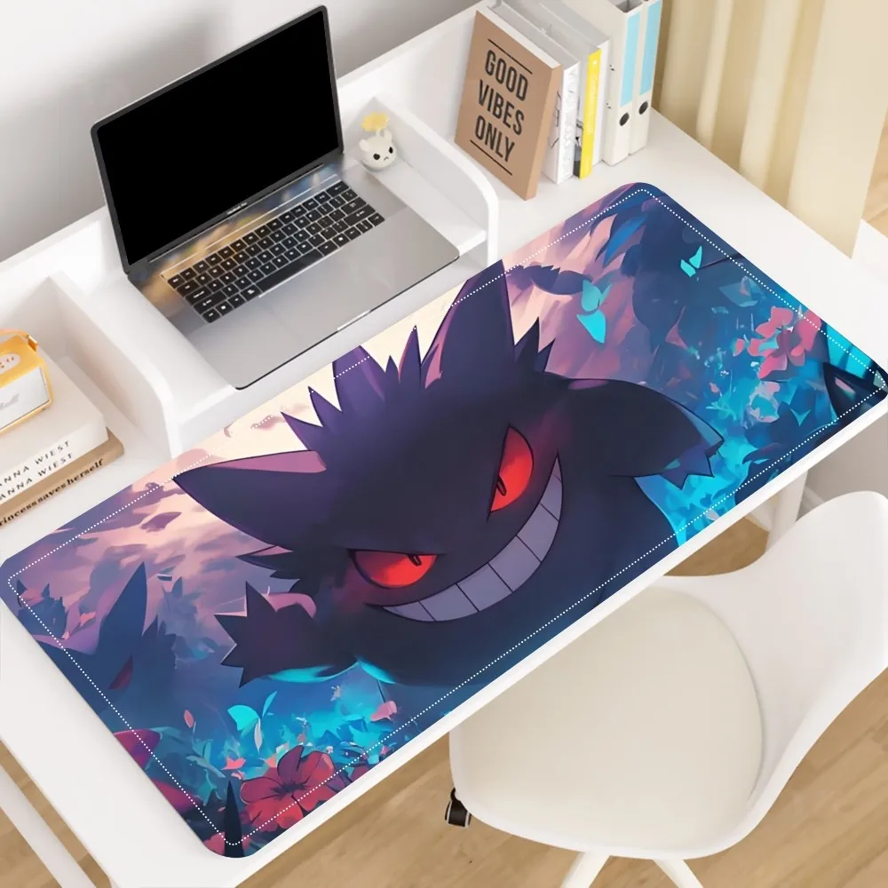 Japan Anime P-Pokemon G-gengar Mouse Pad Laptop Gaming Accessories Mousepad Large Desk Mat Computer Gamer Keyboard Rug Carpet