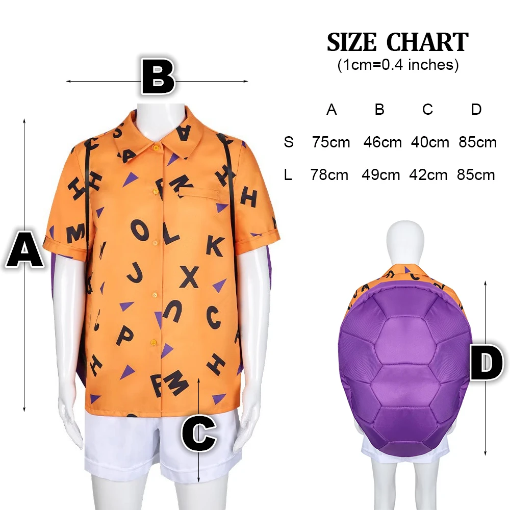 Master Roshi Anime Character Cosplay Beach Shirt Shorts Tortoise Shell Men's Costume Comics Role Play Clothes Fans Collection