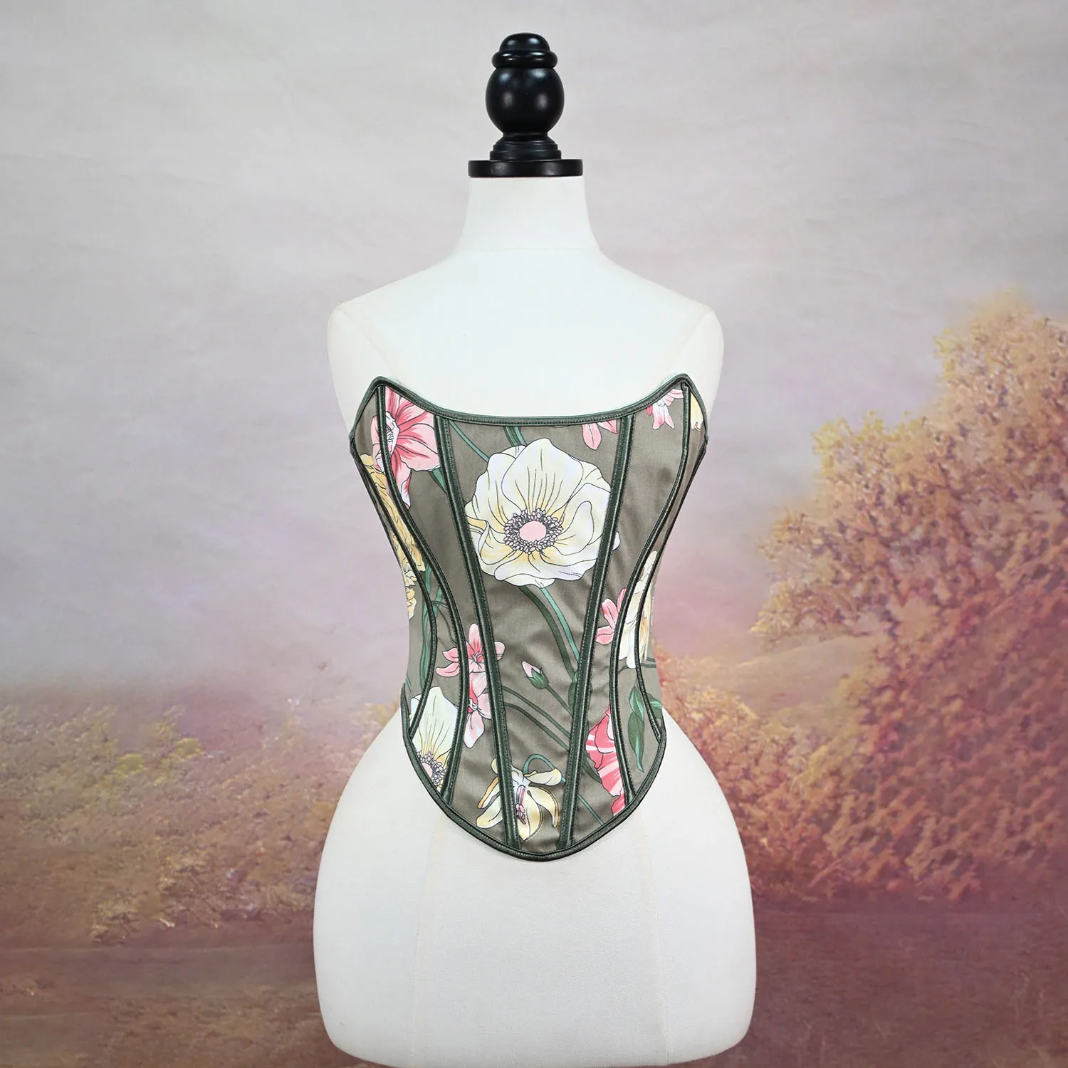 Women's Vintage Floral Corset Court Style Underwear Slimming Sexy Niche Design Corset Sexy Lingerie Vintage Court Style