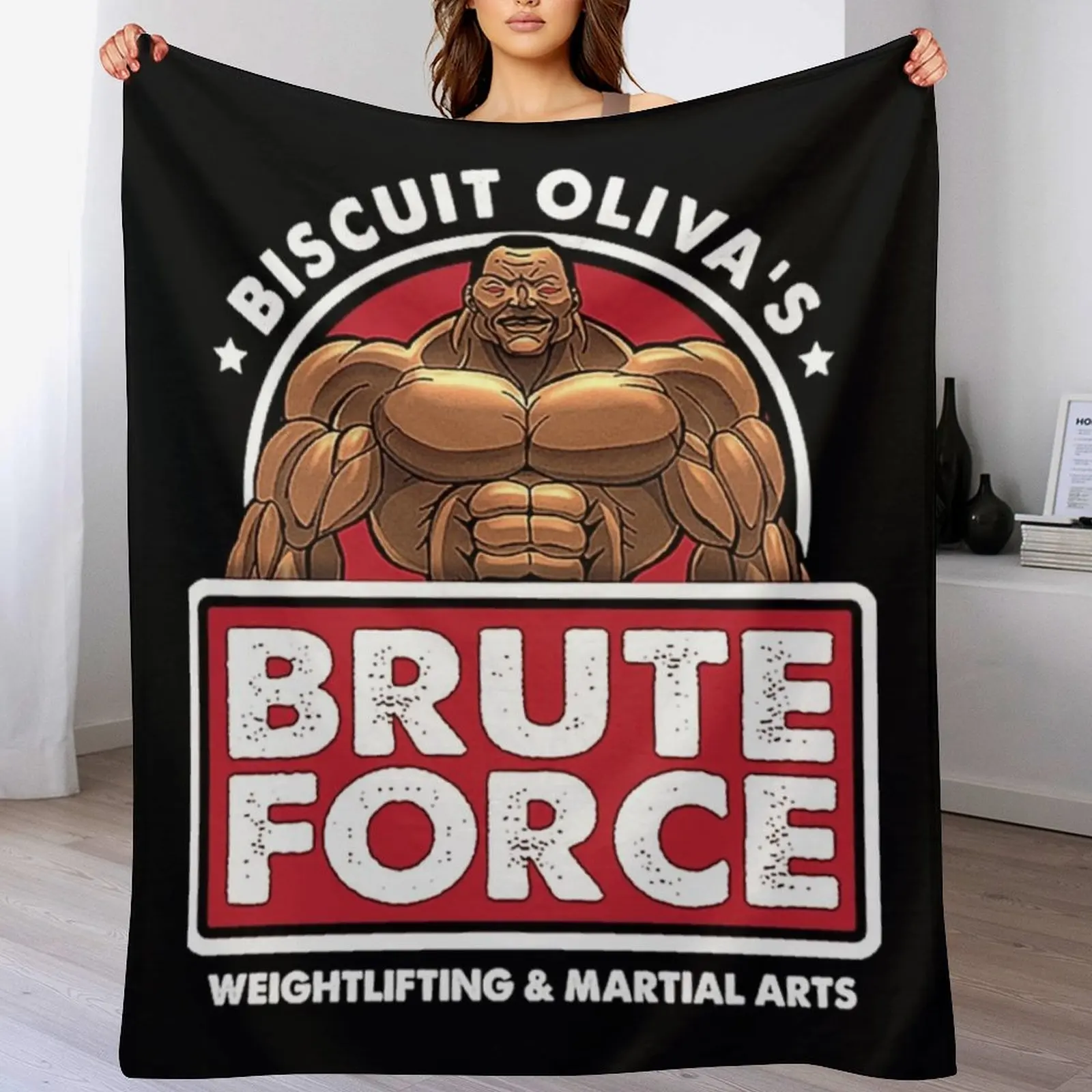 Biscuit Oliva&x27;s Brute Force . Throw Blanket