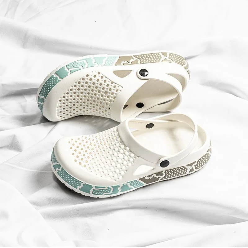 

Удобная пляжная мужская обувь Y2k, уличная обувь на платформе, элегантные оригинальные шлепанцы, тренд 202, летняя распродажа, мужские тапочки из ЭВА с отверстиями