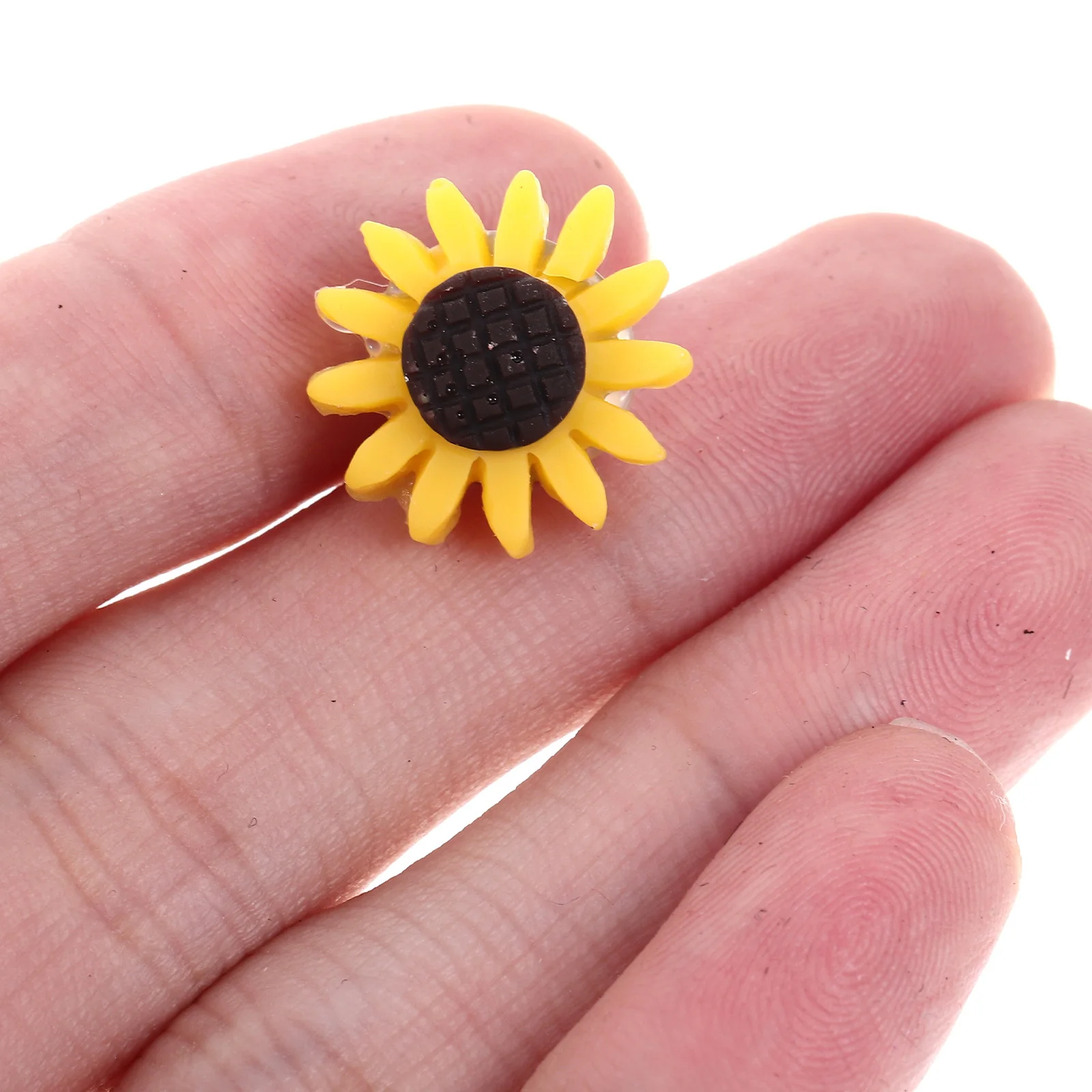 

40pcs Sunflower Push Pins Office Desk Decor Durable Wear Resistant Flat Head Tacks Bulletin Board Cork Board Map