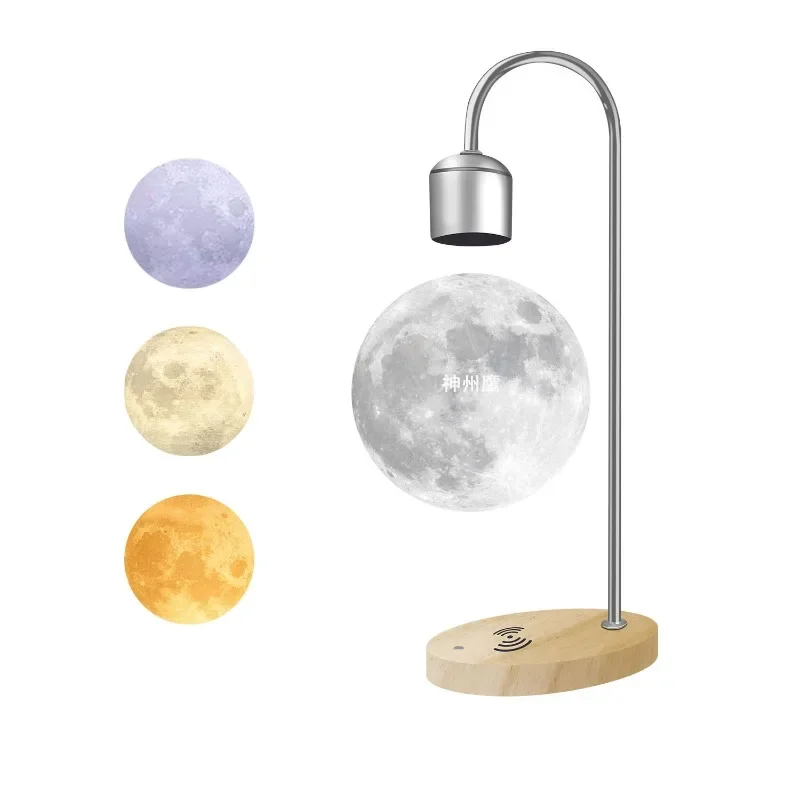 

Creative Maglev Moon Table Lamp, Home Ornament, Night Light