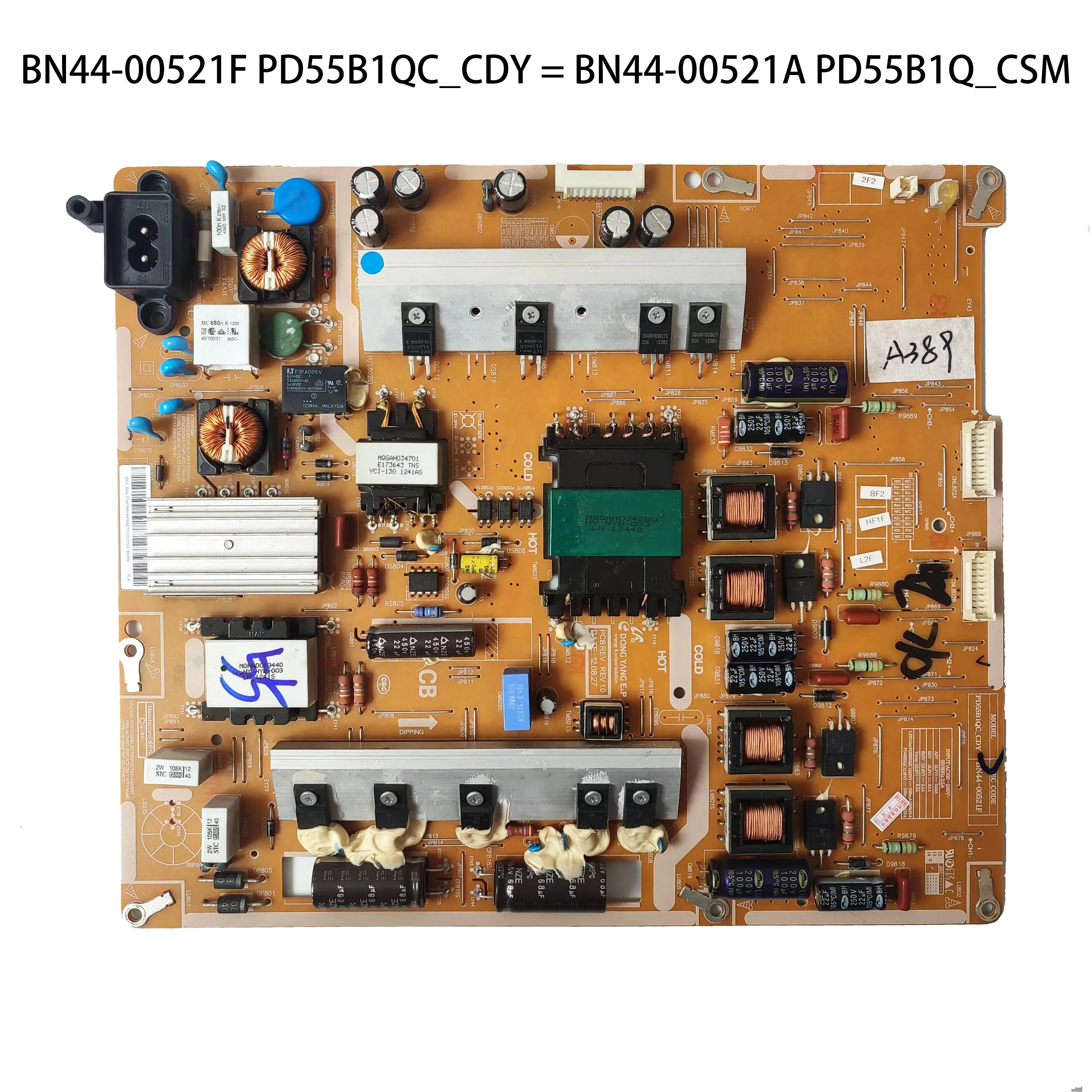 

BN44-00521F PD55B1QC_CDY = BN44-00521A PD55B1Q_CSM Power Board fits UN50ES6500F UN50ES6580F UN55ES6500F UN55ES6550F UN55ES6580F