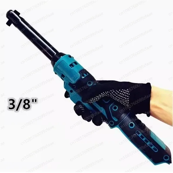 

21V battery with electric ratchet wrench extension head, remove nut 3/8-inch cordless power tool