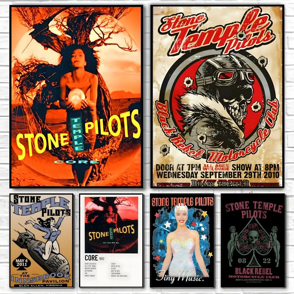 Póster de S-Stone Temple Pilots, póster clásico e impresiones artísticas para pared, adecuados para salas de estar, dormitorios y el hogar.