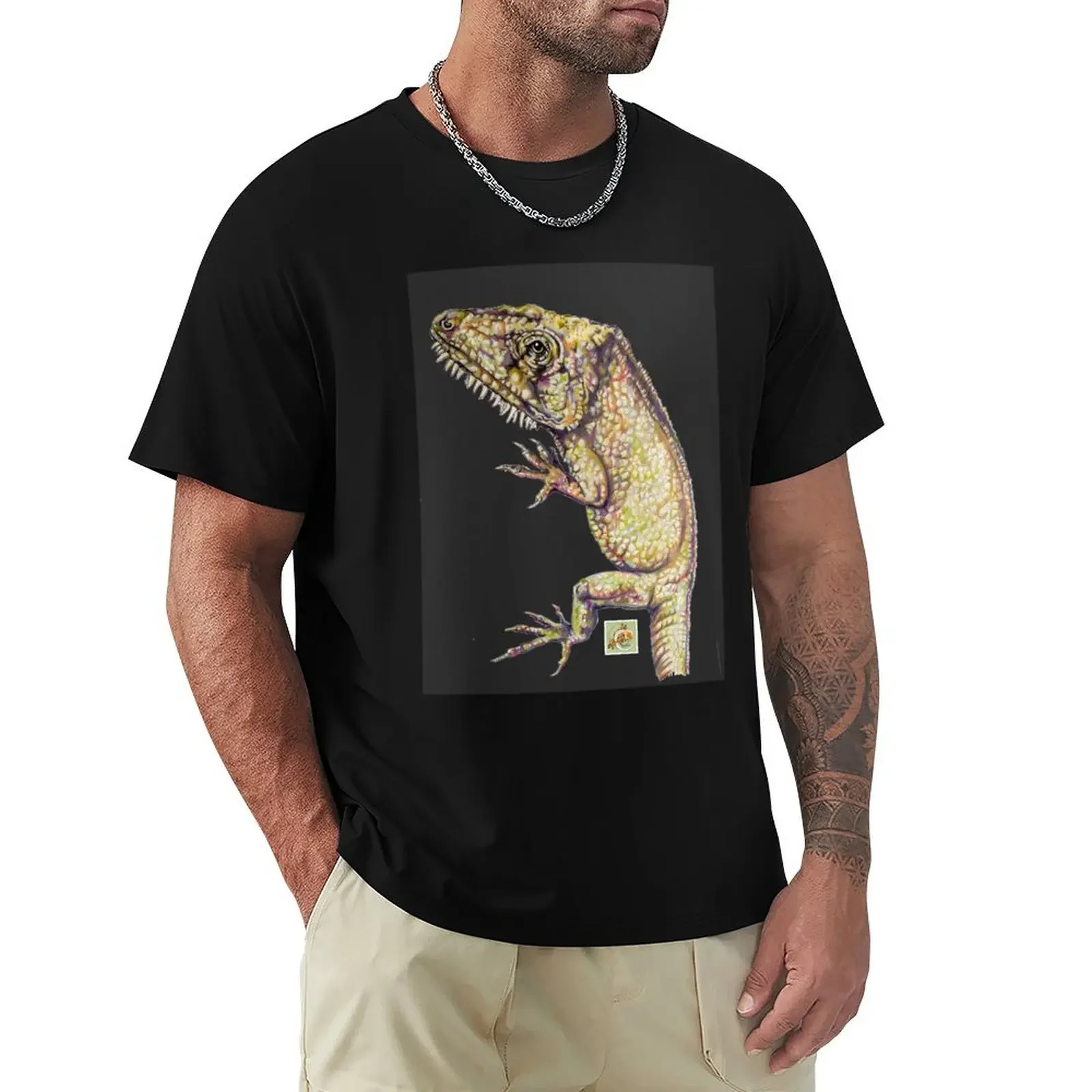 LEEF - CUBAN FALSE CHAMELEON T-Shirt anime tshirt customizeds rapper graphic tees plain black t shirts men