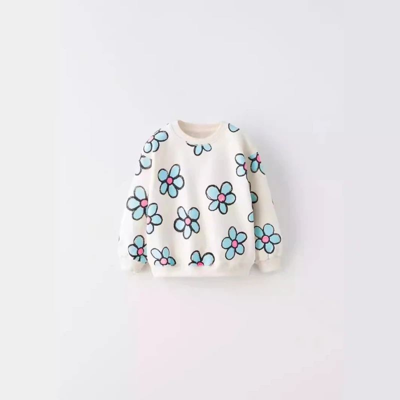 Spring Kids Girls Clothes New Fashion Comfort 2024 Kids Clothes Soft Simple Boys Clothing Versatile Classic Long Sleeved Hoodie