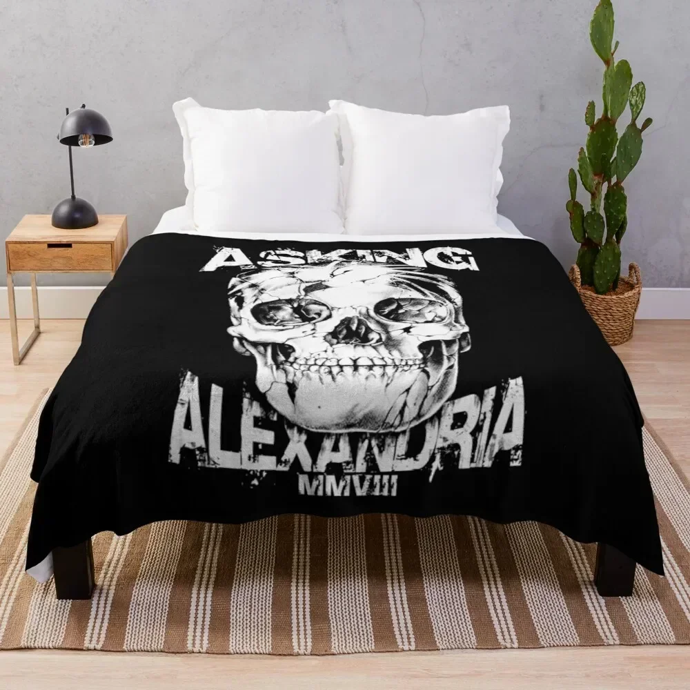 Asking Alexandria Devil Tentacle Skull - England Rock n Roll Throw Blanket Flannel bed plaid Custom Blankets