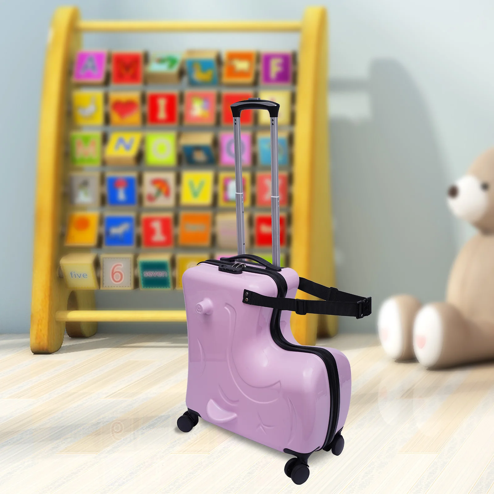 Portable Suitcase Children's Travel Thickening Trolley Case Draw-bar Luggage for Kids