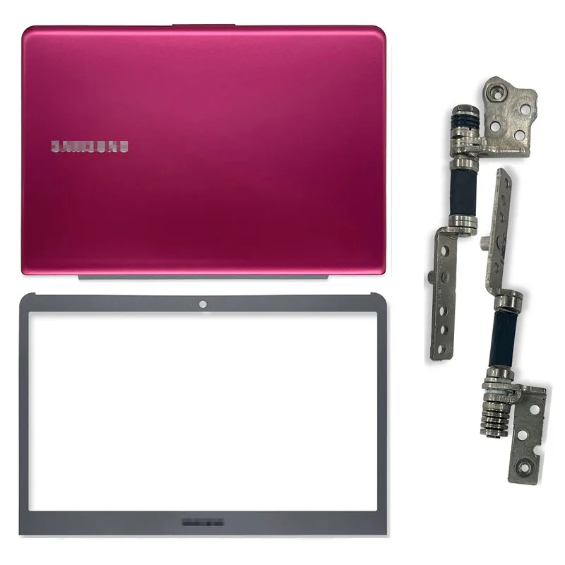 

NEW For Samsung NP530U3C NP535U3C NP535U3B NP530U3B Laptop Top Case Silver LCD Back Cover Front Bezel LCD Hinges Hinge Cover