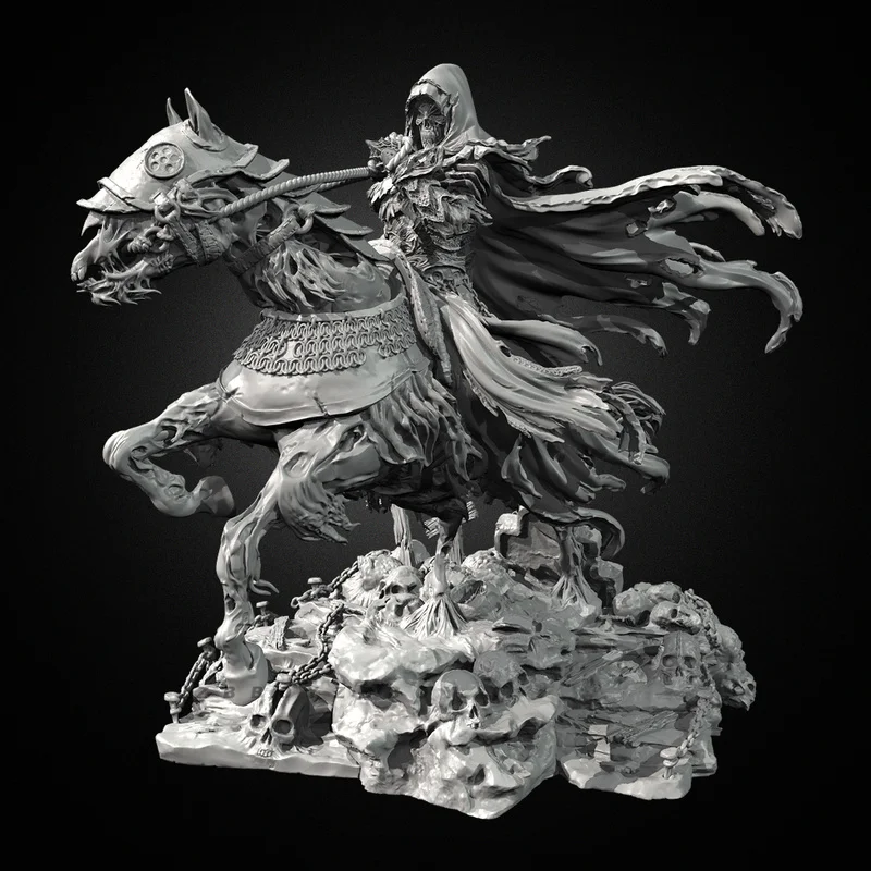 

75mm 95mm 115mm Resin Model Figure God Level Knight Gk Micro Miniature 3d Printed White Model Toy Unassembled And Unpainted Kit