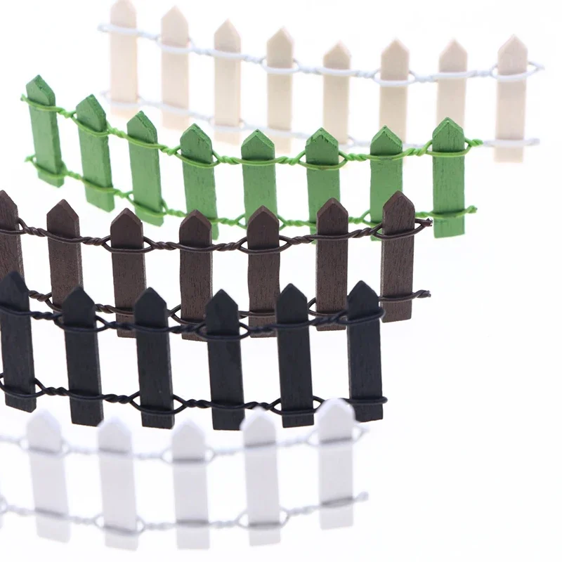 

10 Count 1:12 Miniature Dollhouse Bendable Garden Fence, Courtyard Model Decor, Doll House Enhancer