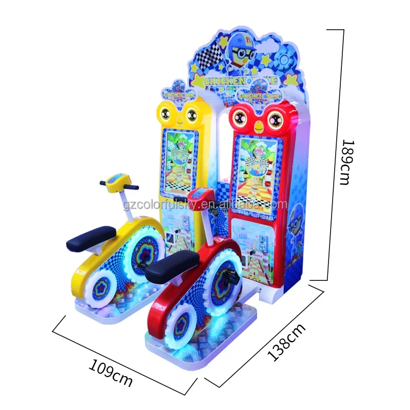 Coin Operated Bike Racing Game Machine Arcade Bicycle Rides Game For Kids