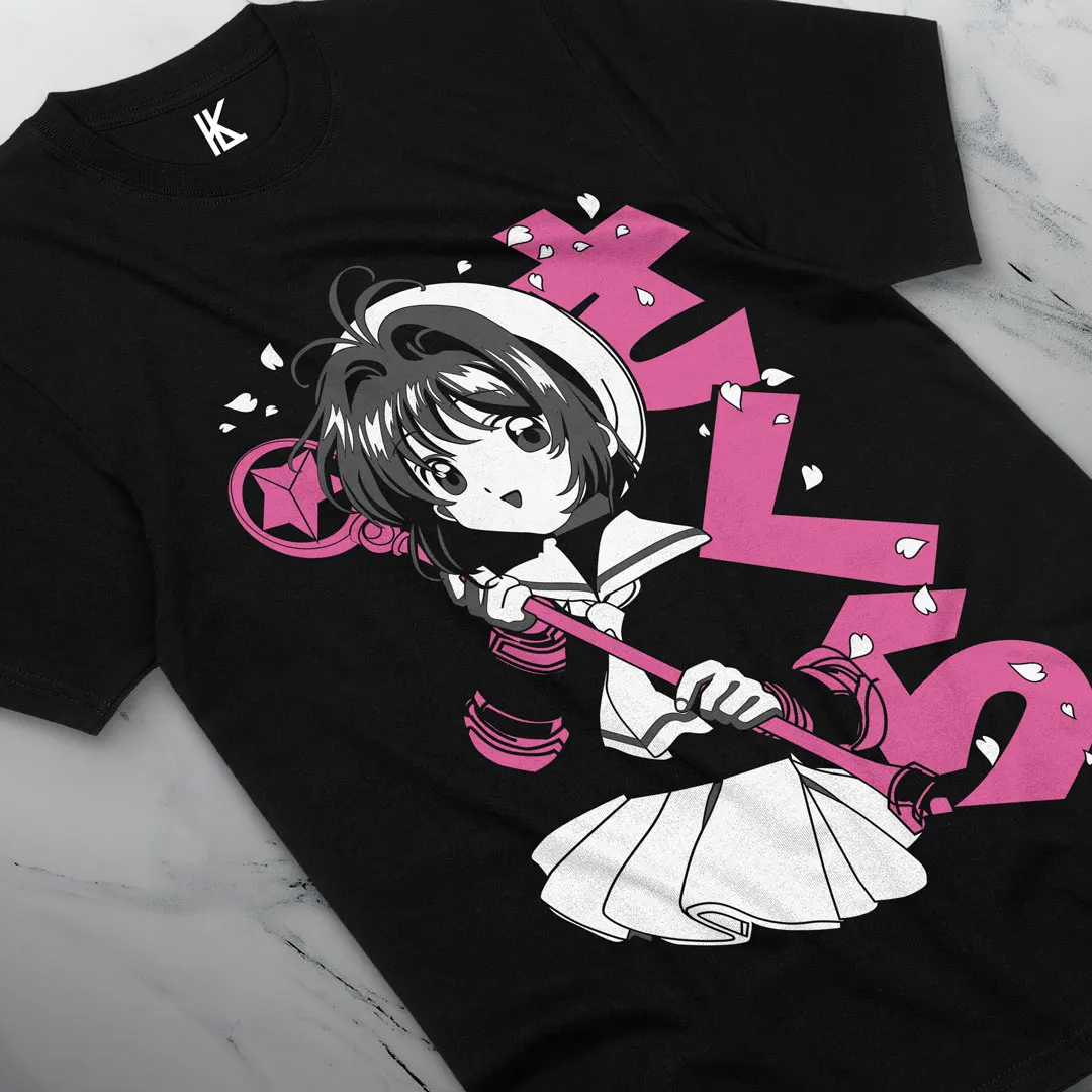 Cardcaptor Sakura T-shirt Kawaii Anime Manga  Kero-Chan Gift Shirt All Size