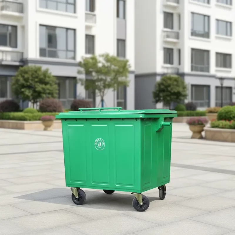 Large Capacity Steel Trash Can Thickened Inner Wall Side Grip Design Labor Saving Garbage Bin for Hotel Daily Waste