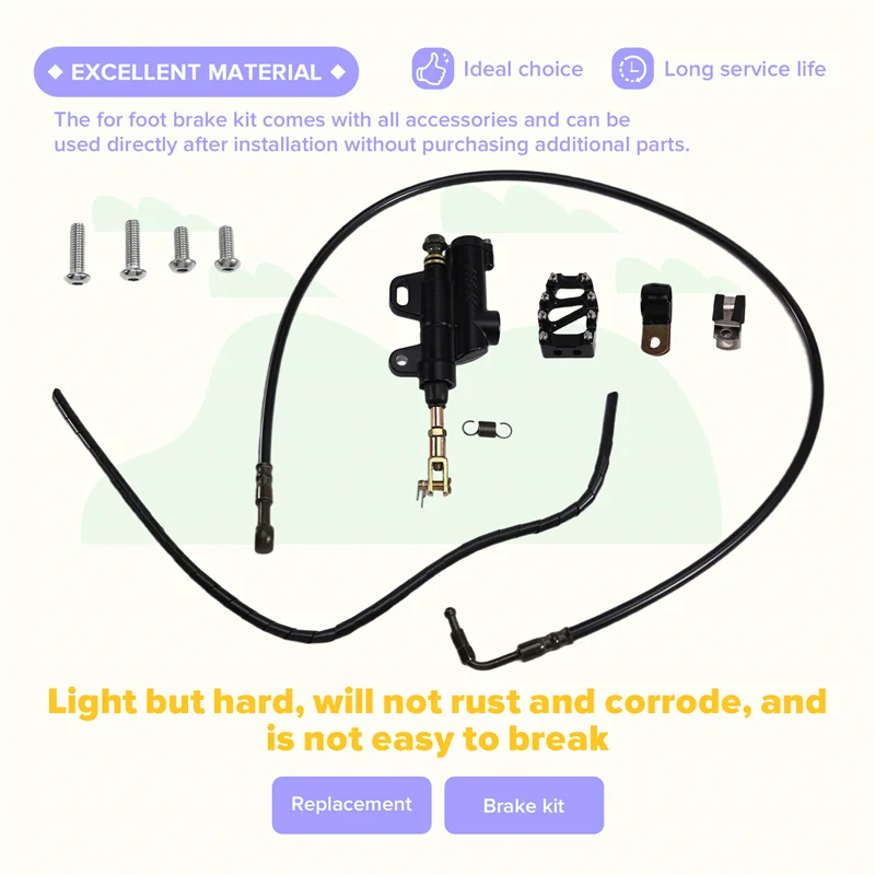 

AB16-Brake Reservoir Foot Brake Pedal Lever Hydraulic Kit For Talaria Sting MX3 MX4 MX5 Electric Dirt Bike Brake Hose