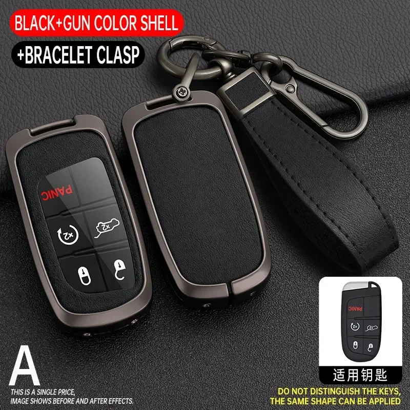 2 3 4 Button Car Key Case Full Cover For Jeep Grand Cherokee Renegade Fiat Freemont Dodge Charger Challenger Durango Journey