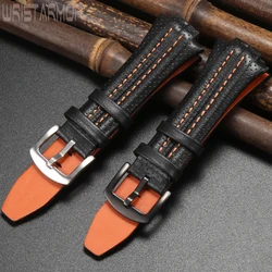 High Quality Leather Strap Suitable For Seiko SNL029P2 021P1S NA595P2 SNL017 Bracelet 27mm X 15mm Watch Accessories