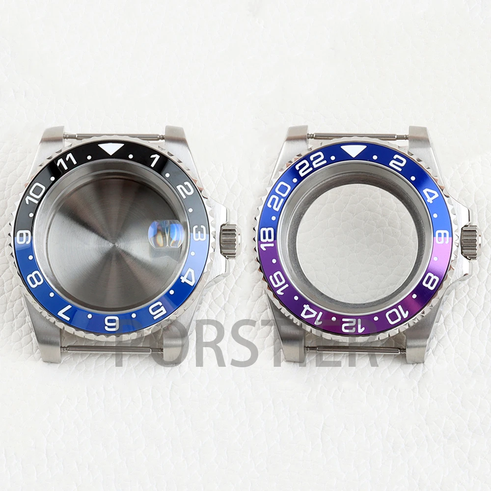 

NH35 Case Waterproof 40mm for GMT 28.5mm Dial NH34 NH35 NH36 NH38 Movement Sapphire Glass Watch Case Solid 316L Stainless Steel