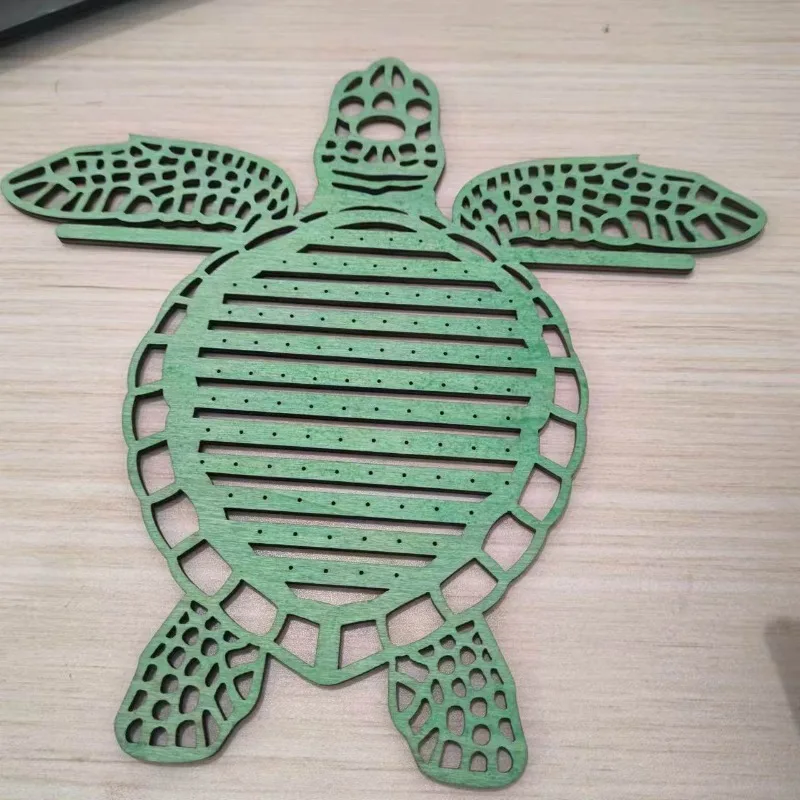 

Vintage turtle jewelry rack creative turtle shape wooden earring holder large capacity jewelry rack display