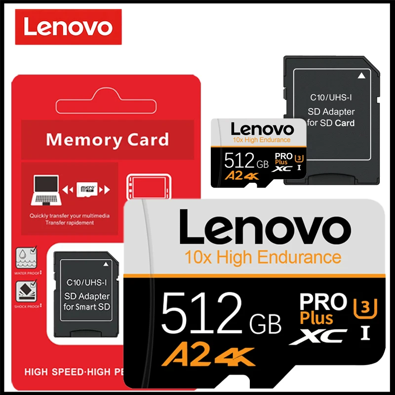 Lenovo U3 V30 Micro SD Card Class 10 High Speed SD/TF Card 512GB 256GB 128GB Memory Card For GoPro DJI Smartphone - view 6