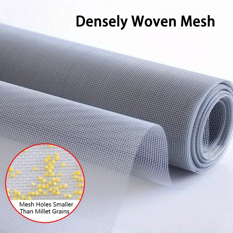 Large Mesh Screen - Mosquito and Insect Protection, Breathable Ventilation, Suitable for Windows, Doors, and Balconies