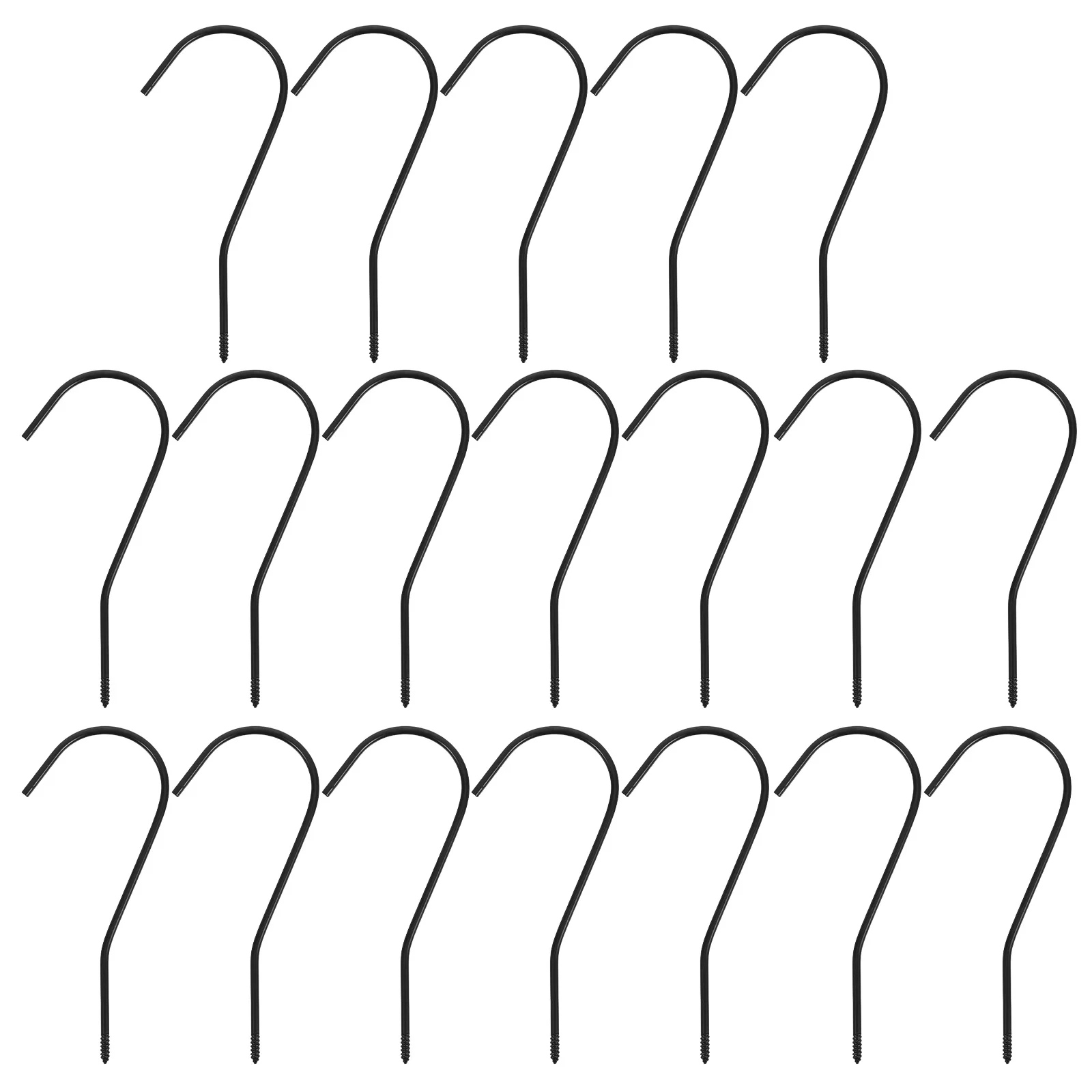 

20Pcs Metal Clothing Hanger Hooks Round 7-Shape Replacement for Broken Hangers Multi-Purpose Closet Storage Solution Smooth Edge