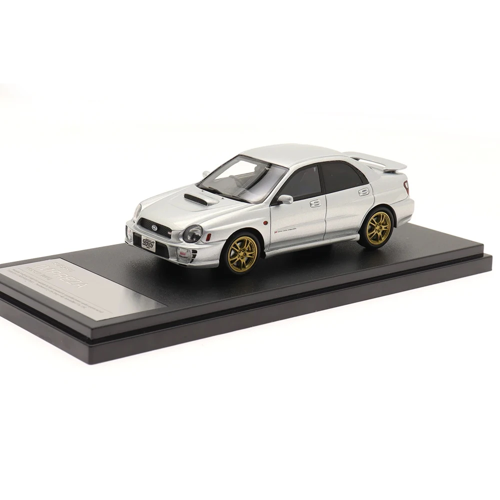 Modelo de coche de alta simulación 1:43 para IMPREZA WRX STi 2001, vehículo de resina, juguetes de colección, regalo