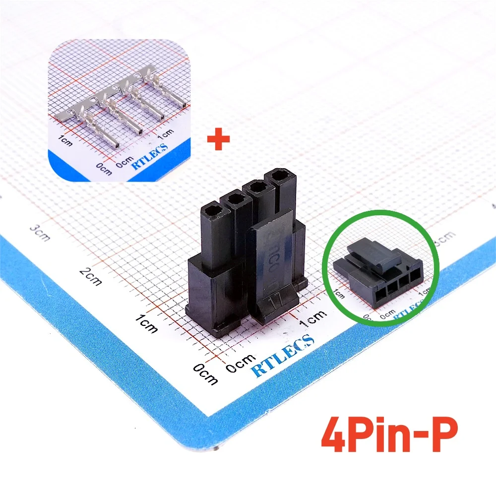 10 100 Sets Micro-Fit 3.0 MM Connector Single Row Male Housing Plug 1x2  2 Pin 3 4 5 6 7 8 9 10 Pin /Matching Female Terminal