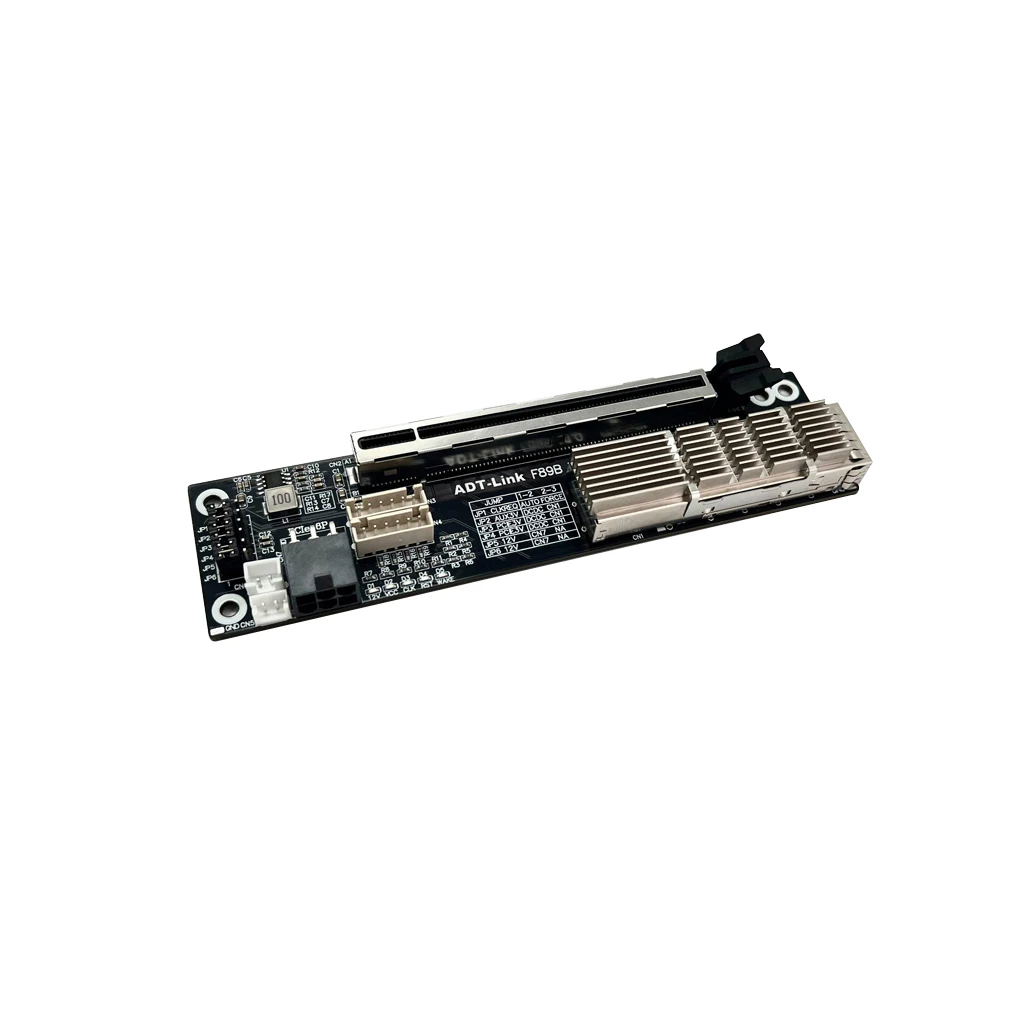80cm 400Gbps QSFP-DD-DAC PCIe 3.0 X8 Riser Extension Kit PCIe x8 to QSFP-DD Adapter Card for ITX SFF Case External Graphics Card