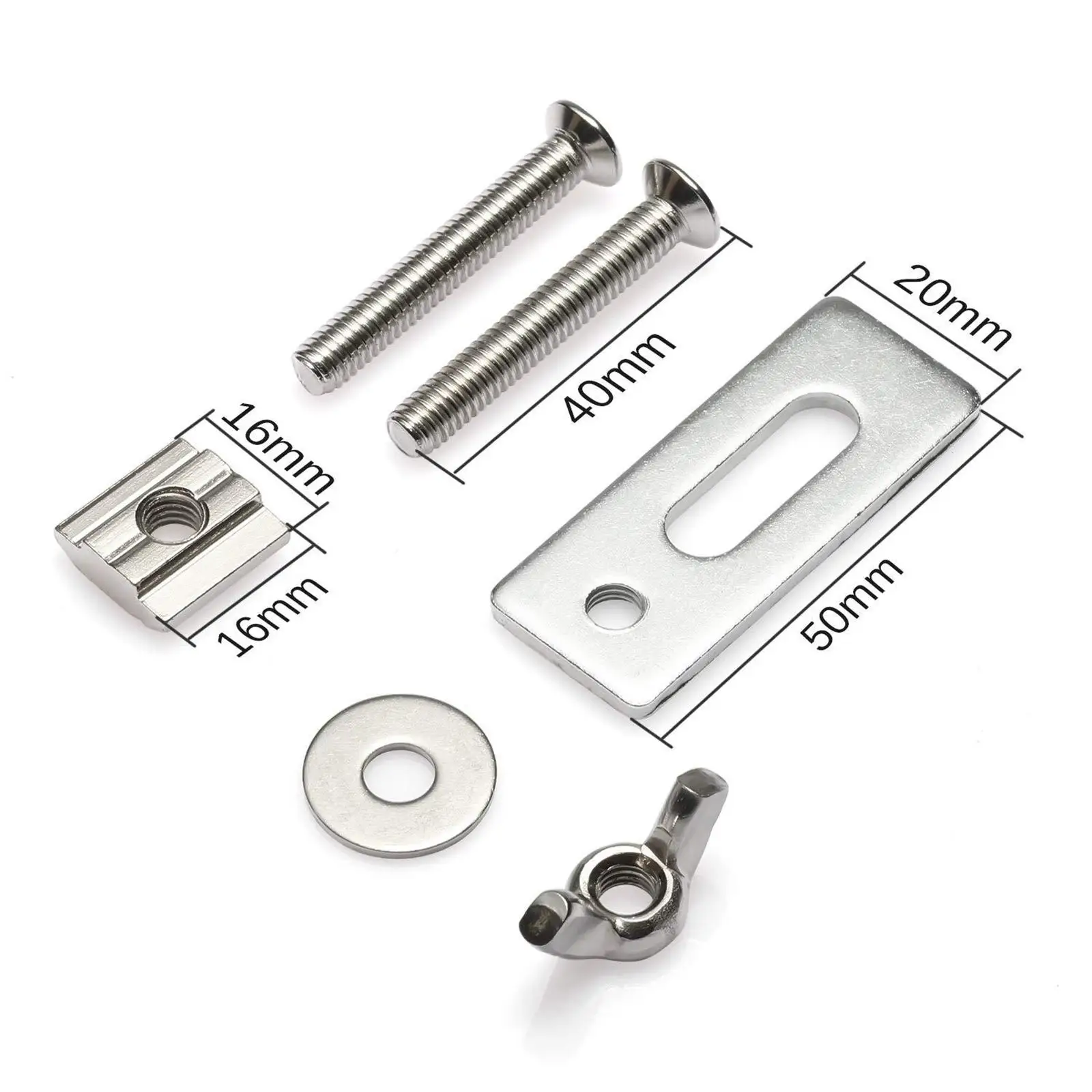 Engraving Machine Press Plate Clamp Platen Fixing Fixture Heavy Duty 4Pcs for CNC Drill Presses Jigs Vertical Mills Metalworking