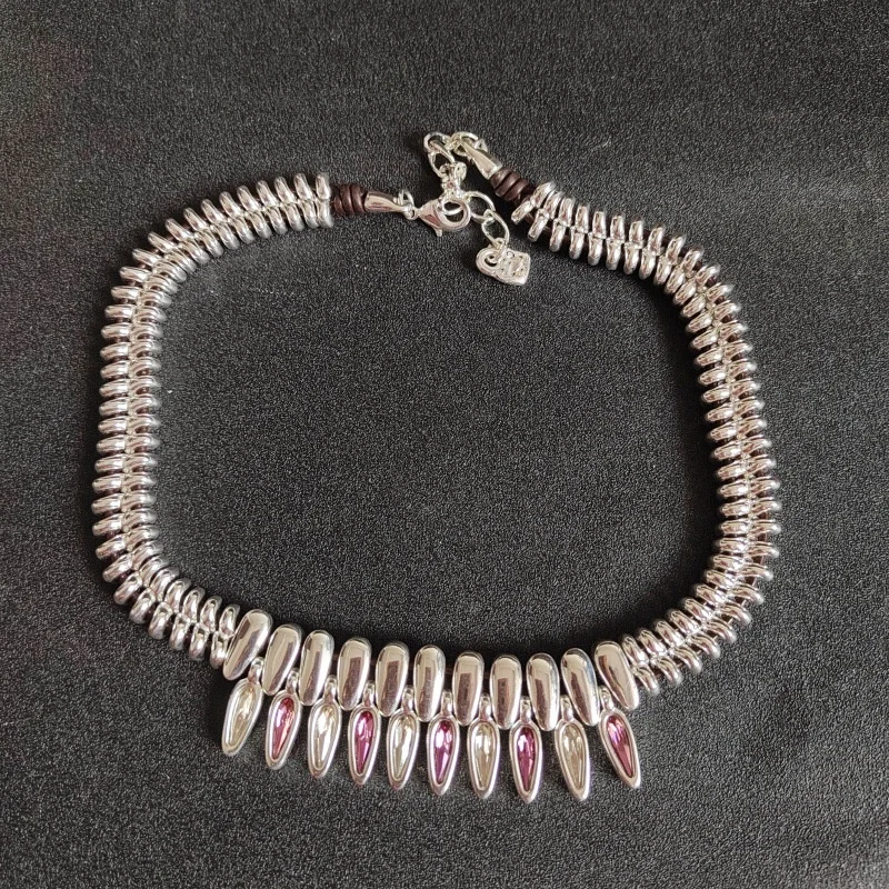 

Popular niche design exquisite gemstone necklace in Europe and America, suitable for couples to wear