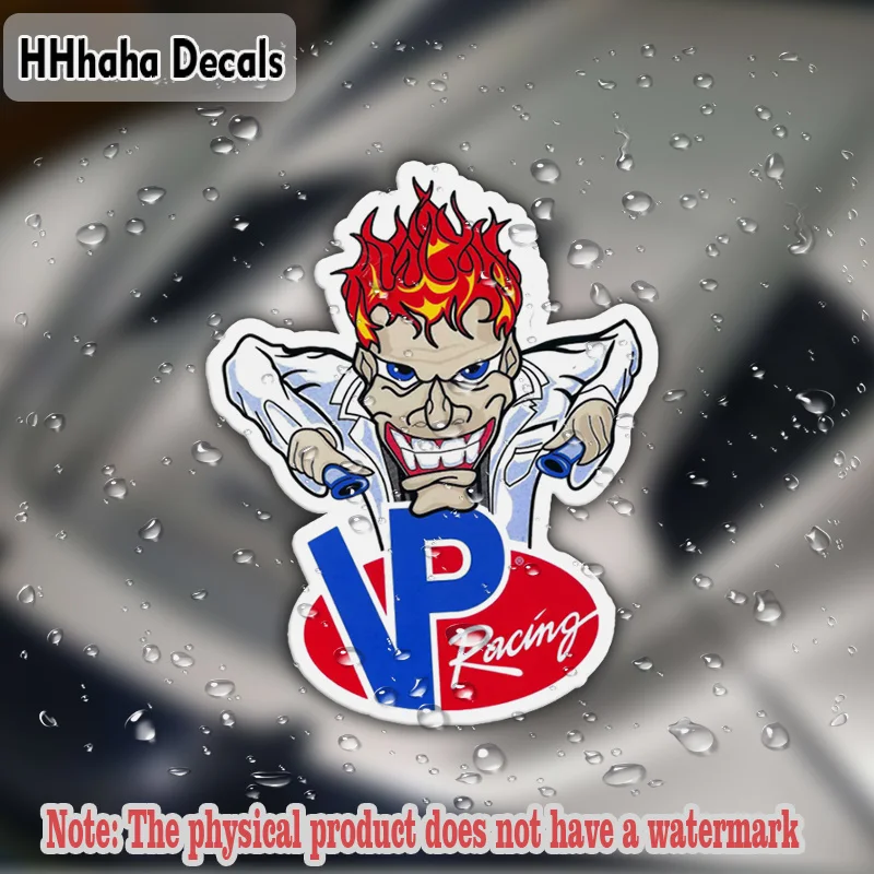 

VP Racing Cartoon Character Flame Head Driver Passion Speed Durable Car Stickers For Bottles Laptops Perfect Gift For Any