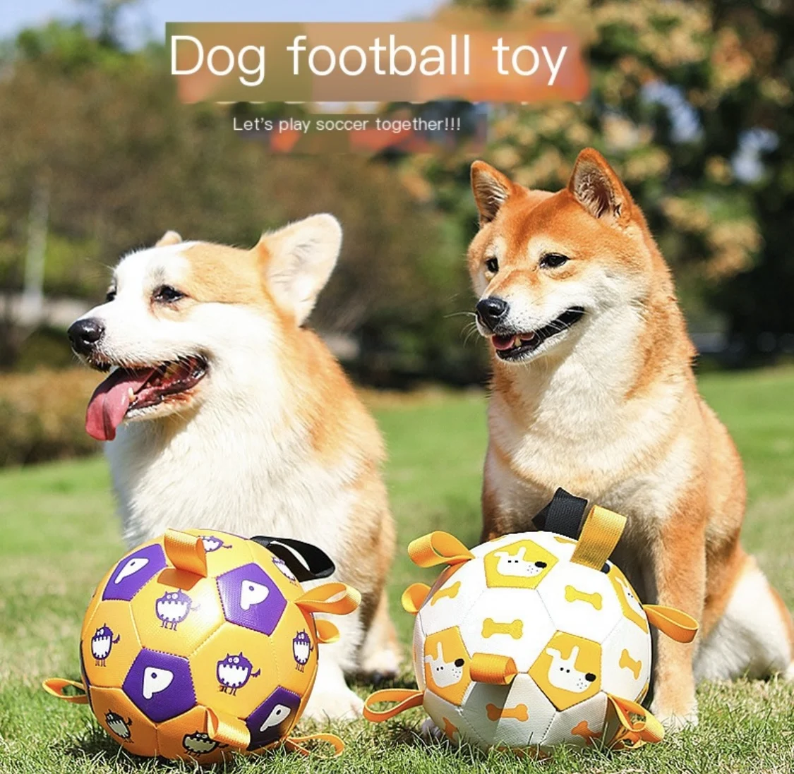 

Pet Toy Ball Training For Dogs Outdoor Grinding Teeth Bite Resistance Sound Making Inflatable Soccer Ball Delivery Pump 25.31#