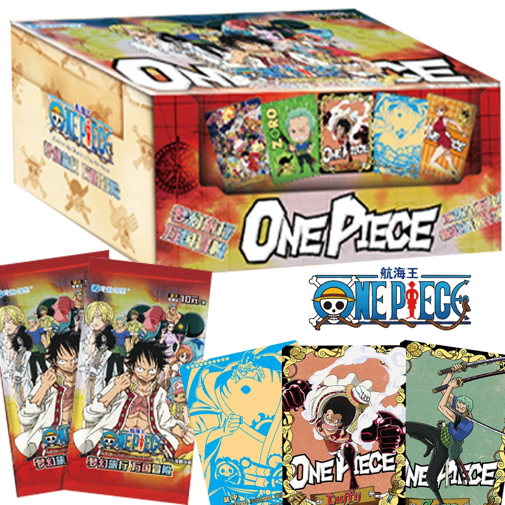 

Wholesale One Piece Card Cake Island Chapter Collection Anime Luffy Zoro Nami Chopper High Quality Cards Children Birthday Gift