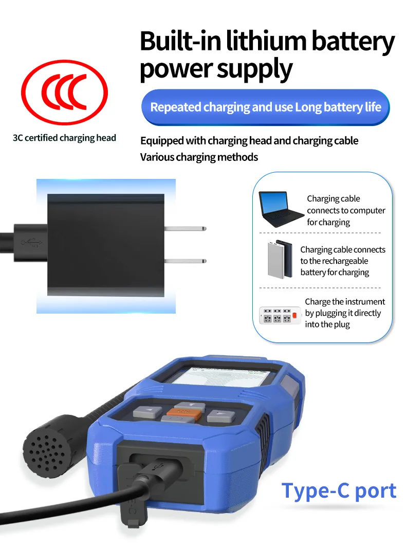 프레온 냉매 가스 누출 감지 장치 FLA-BDT20 적외선 냉매 누출 감지기 HVAC 감지기 R454b 냉매