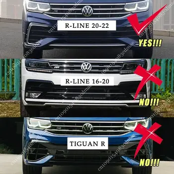 適用於大眾途觀 MK2 R Line 改款 2020 2021 2022 2023 年汽車前保險桿擾流板唇邊擾流板亮黑色擴散器風刀車身套件 8 最佳銷售 2021年大眾途觀 - №6