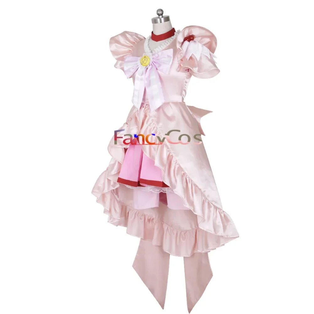 Girl Smile PreCure! Glitter Force Glitter Lucky Cure Happy Dress Princess Cosplay Costume Anime Kid Custom Made Halloween