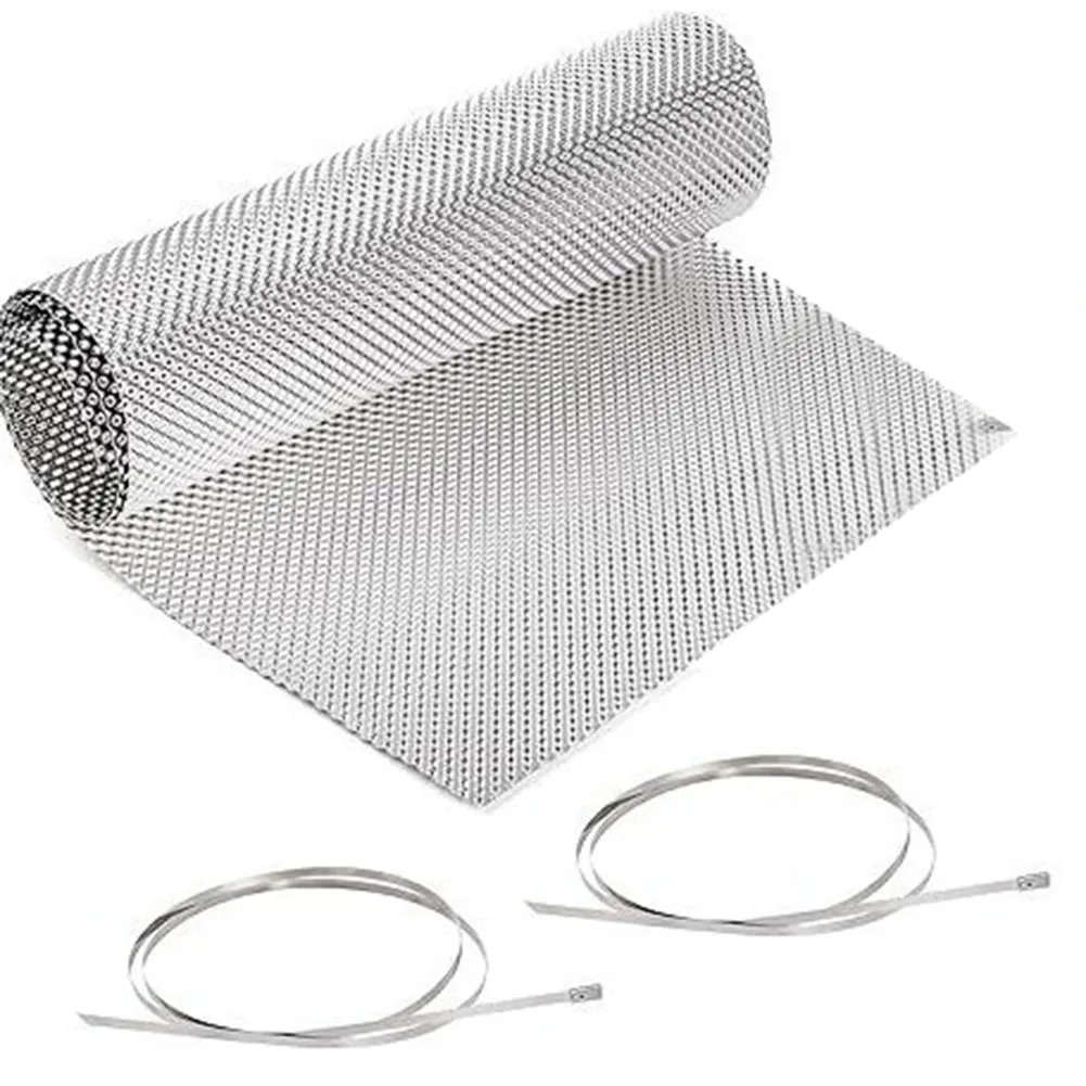 Exhaust Heat Shield for Car 15x39 Inch Embossed Aluminum Sheet Thermal Barrier for Automotive Exhaust System Muffler Insulation