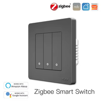 MOES New Star Ring Tuya Smart ZigBee3.0 Push Button Switch SmartLife APP Remote Control Wall Smart Switch Work with Alexa Google