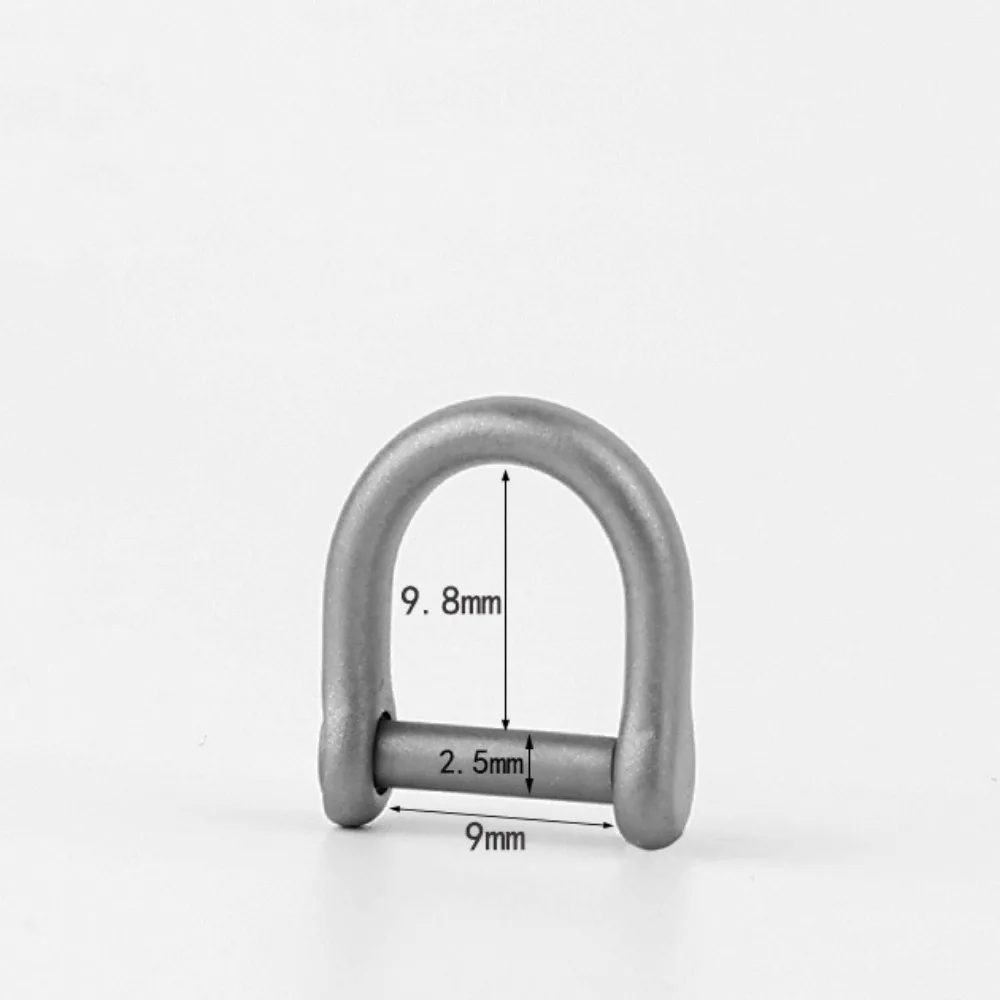 Inner Diameter 9/13/15/17/21mm Horseshoes Buckles Titanium Alloy 10 Styles D Bow Staples Carabiner Keychain Hook view 5