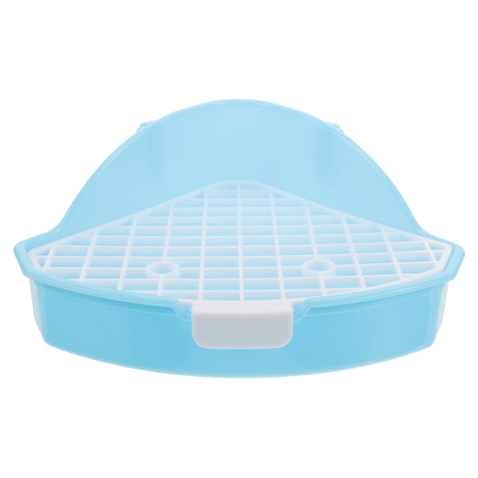 

Pet Urinal Potty Small Litter Pan Plastic Triangle Tray Sturdy Easy Clean Rabbit Guinea Pig Small Animal Potty