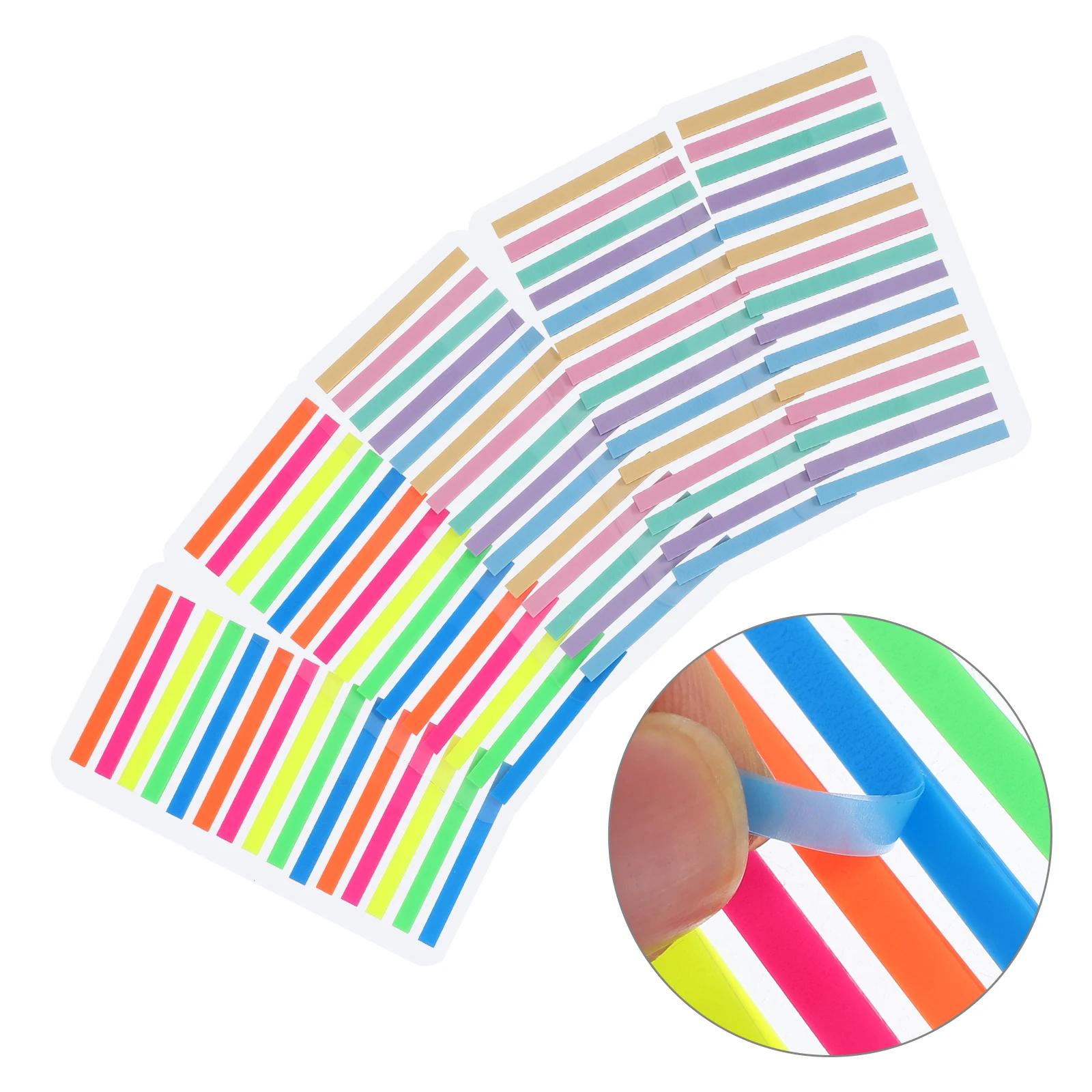 

5 Pcs Clear Highlight Tabs Adhesive Notepads Index Page Markers Text Fine