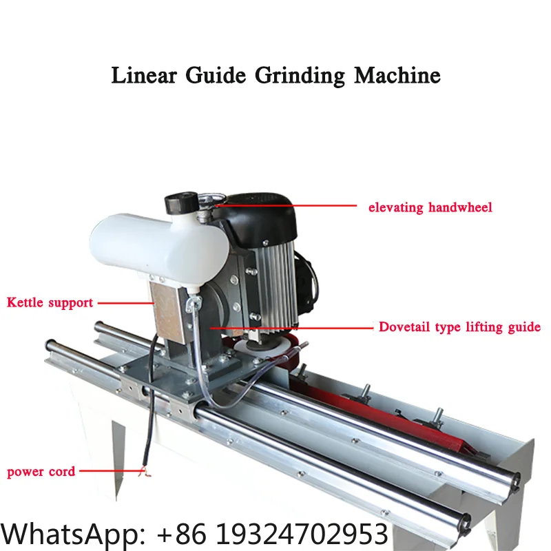 Linear guide sharpener high precision linear electric sharpener small horizontal grinder woodworking universal crusher