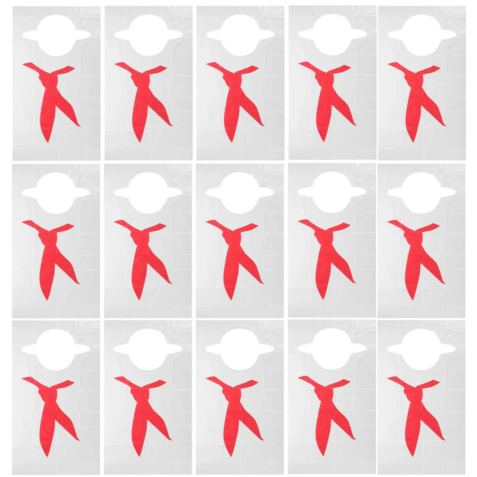 

100 Pcs Disposable Oil Proof Plastic Aprons for Adults Bulk Crab Lobster Bibs Red Bandana Seafood Kitchen Protective Wear