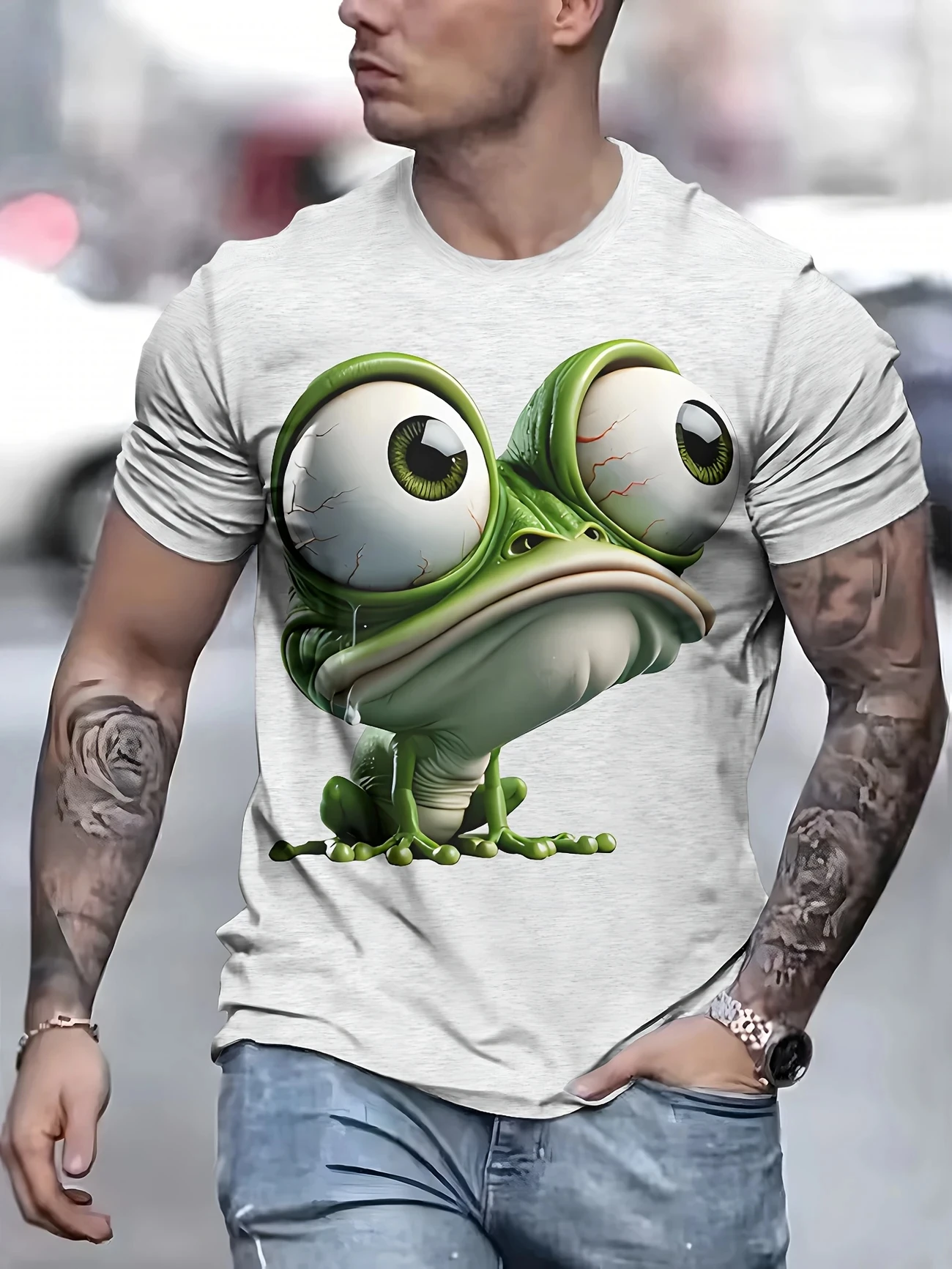 

Abstract Cat Pattern T-Shirt For Men Funny Animals 3D Printed Tees Summer Casual Short Sleeve Round Neck Tops Street T Shirts